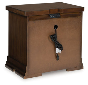 Taffenbrook - Medium Brown - Three Drawer Night Stand