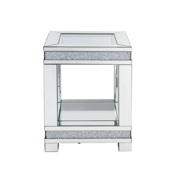 Noralie - End Table - Pearl Silver - Wood - 24"