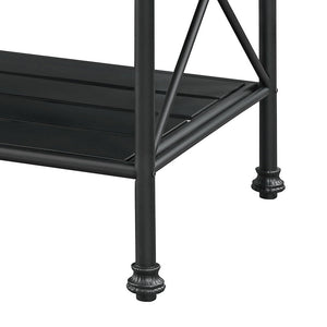 Brahm - Kitchen Island - White Marble Top & Gray