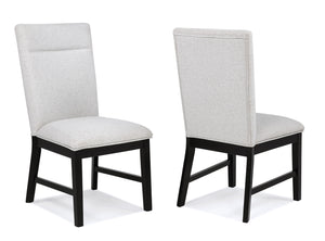 Sebastian - Side Chair (Set of 2) - Black / Gray