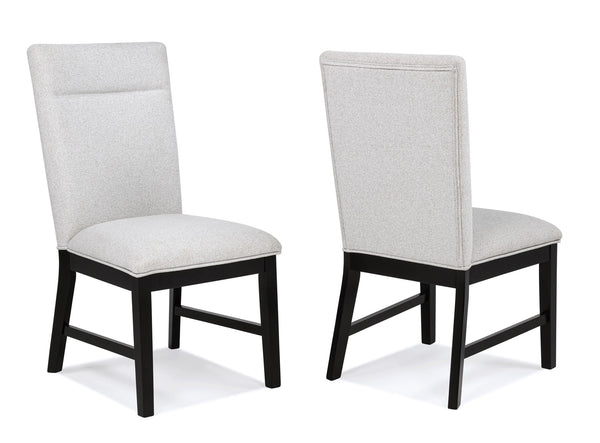 Sebastian - Side Chair (Set of 2) - Black / Gray