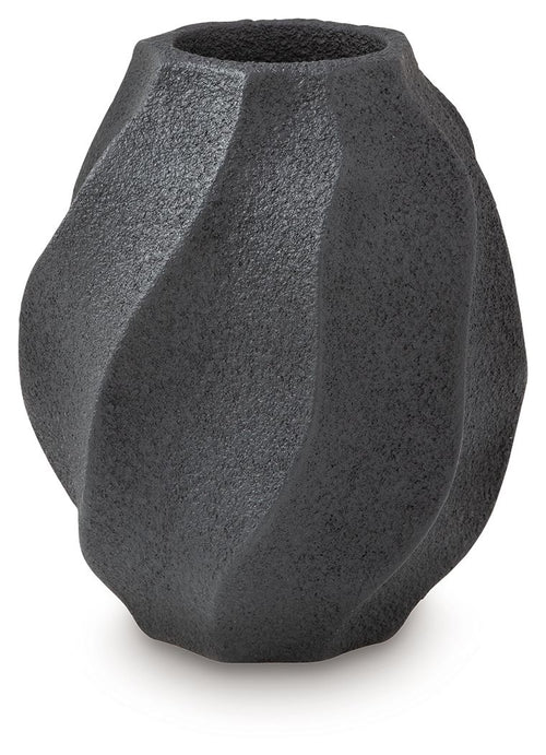 Judworth - Vase Black 10"W x 10"D x 12"H
