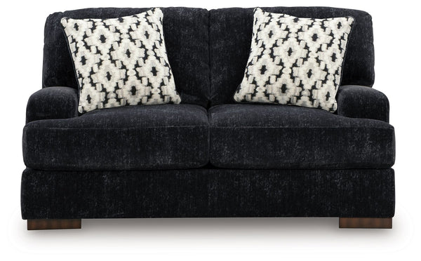 Whitmore Manor - Loveseat - Black Pearl