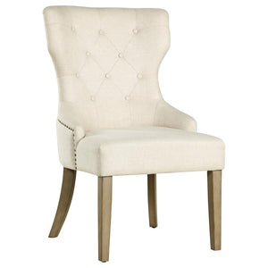 Baney - Tufted Upholstered Dining Chair Beige