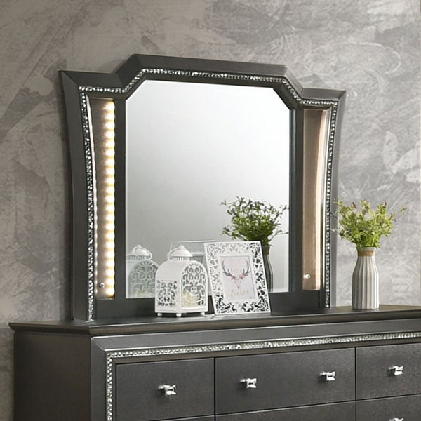 Kaitlyn - Mirror (LED) Metallic Gray