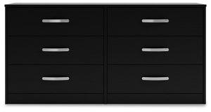 Finch - Six Drawer Dresser - 29'' Height - Black