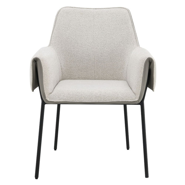 Jirina - Arm Chair (Set of 2) - Beige Chenille