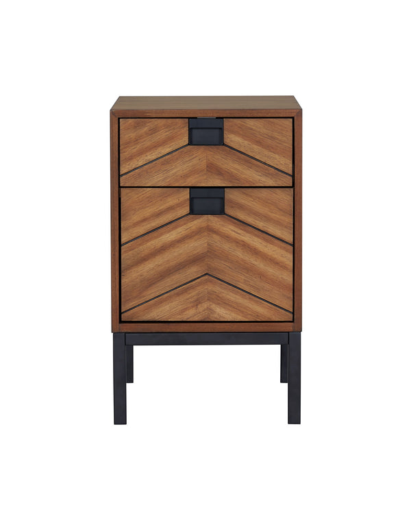 Astoria - Chairside Table - Light Brown