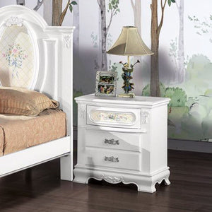 Flora - Nightstand White