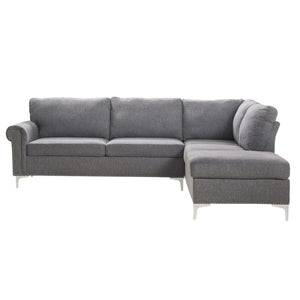 Melvyn - Sectional Sofa - Gray Fabric