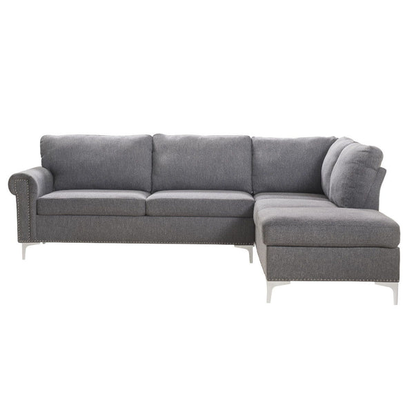 Melvyn - Sectional Sofa - Gray Fabric