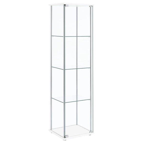 Bellatrix - 4-Shelf Clear Glass Curio Cabinet