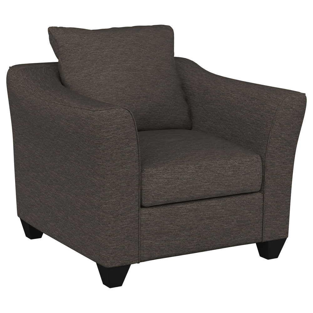Salizar - Upholstered Flared Arm Accent Chair Dark Gray