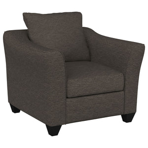 Salizar - Upholstered Flared Arm Accent Chair Dark Gray