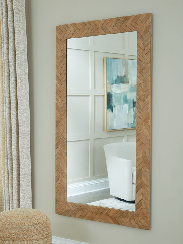 Waylane - Brown - Floor Mirror