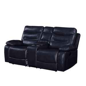 Aashi - Loveseat w/Console (Motion) Navy