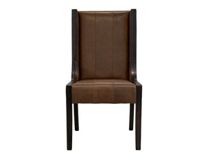 Balam - Leather Upholstered Chair (Set of 2) - Brown