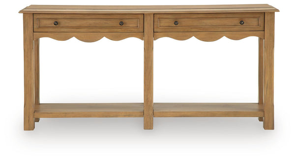 Whitmund - Console Sofa Table - Light Brown