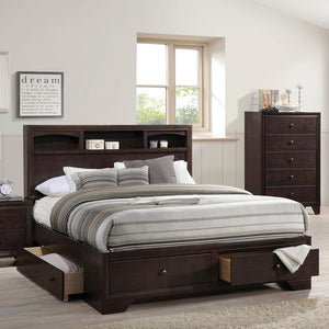 Madison II - Bed w/Storage Espresso