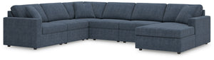 Modmax - Ink - Sectional Blue 6 Pc. Sectional With Raf Corner Chaise