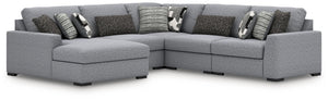 Bealton - Sectional Gray 5 Pc. Left Arm Facing Corner Chaise Sectional