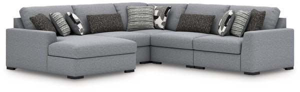 Bealton - Sectional Gray 5 Pc. Left Arm Facing Corner Chaise Sectional