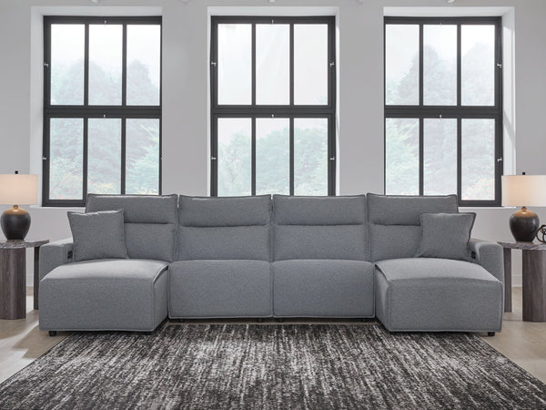 ModMax II - Salt And Pepper - Reclining Sectional