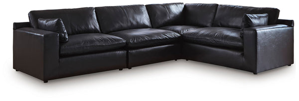Emilia - Sectional Black 4 Pc. Sectional