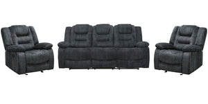 Bolton - Glider Reclining Sofa Set Dark Gray 3 Pc. Sofa, 2 Recliners