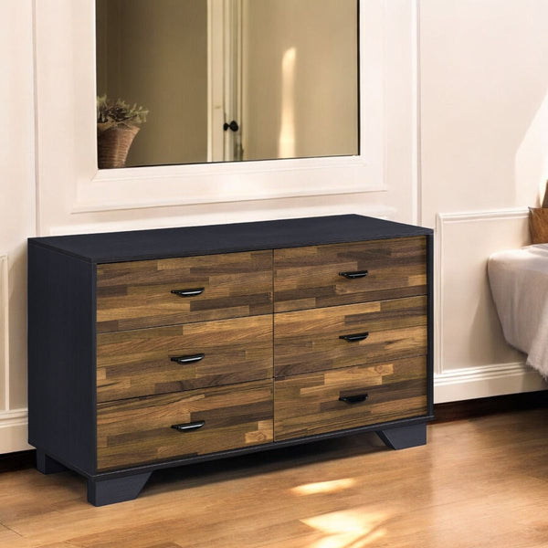 Eos - Dresser - Walnut & Black