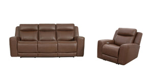 Calgary - Power Reclining Sofa Set Autumn Umber 2 Pc. Sofa, Recliner