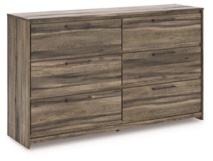 Elbrim - Six Drawer Dresser Dark Brown Dressers