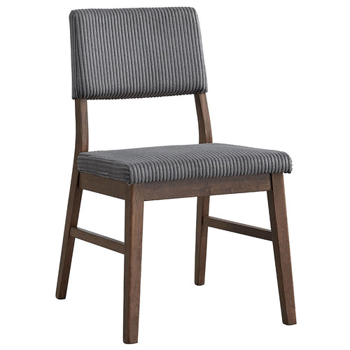 Seda - Side Chair (Set of 2) Gray Corduroy
