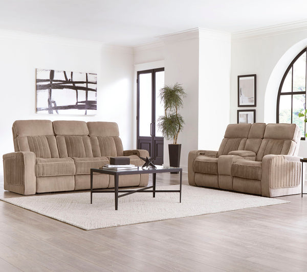 Equinox - Power Reclining Sofa With Drop Down Table