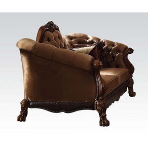 Dresden - Loveseat (w/5 Pillows) Golden Brown