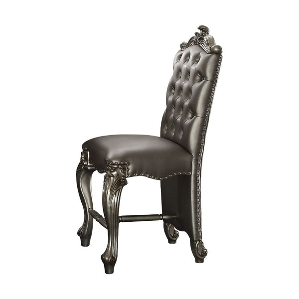 Versailles - Counter Height Chair Silver