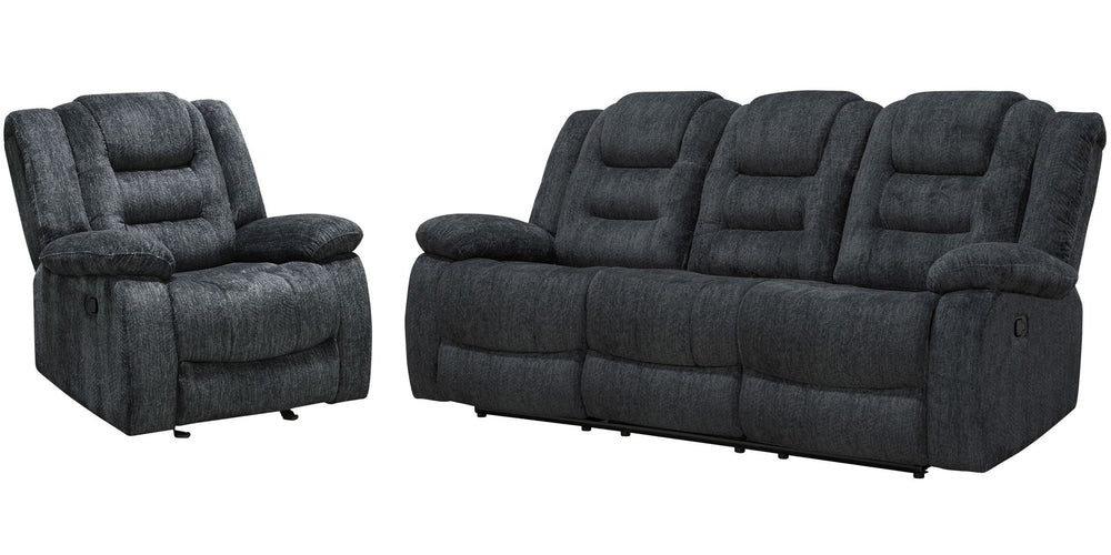 Bolton - Glider Reclining Sofa Set Dark Gray 2 Pc. Sofa, Recliner