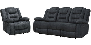 Bolton - Glider Reclining Sofa Set Dark Gray 2 Pc. Sofa, Recliner
