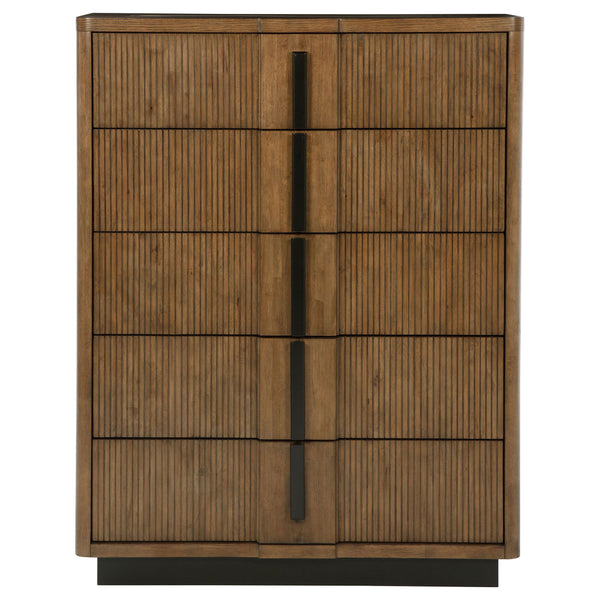 Terrace - 5-Drawer Chest Of Drawers - Ash Brown