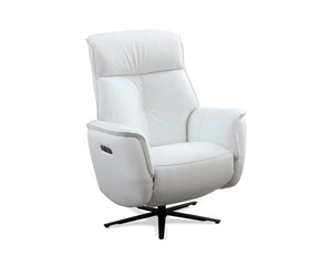 Tripp - Power Swivel Recliner White 1 Piece