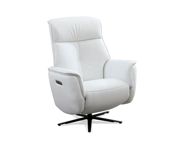 Tripp - Power Swivel Recliner White 1 Piece