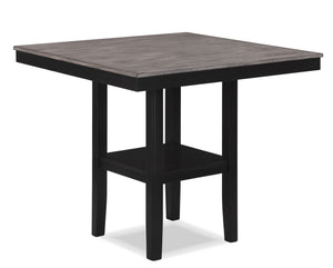 Lester - 5 Piece Counter Height Table Set - Charcoal / Gray