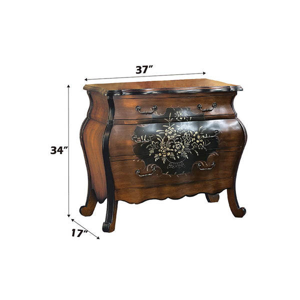 Roma - 37" Chest - Oak & Antique Black