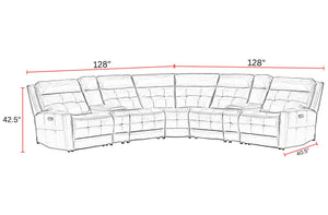 Canterbury - Zero Gravity Modular Power Reclining Sectional