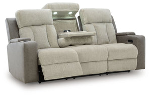 WhipLash - Sisal - Power Reclining Sofa With Adj Headrest