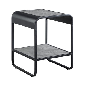 Raziela - End Table Black 1 Shelf