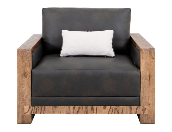 Ancora - Armchair - Dark Gray / Light Brown