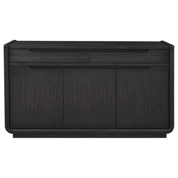 Leandro - 2-Drawer Dining Sideboard Server - Burnished Black