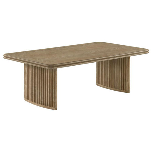 Adina - Rectangular Wood Table Light Brown Coffee Tables