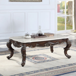 Benbek - Table Marble & Antique Oak Coffee Tables